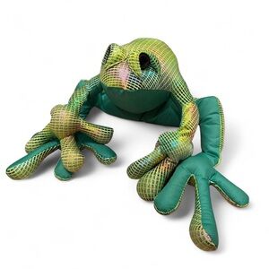 Vintage 90’s large size rainbow creatures weighted frog